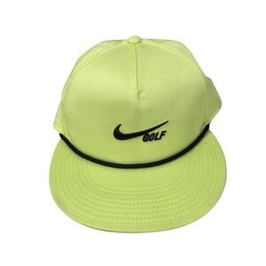 Nike Golf Retreat 72 Performance Snap Back Embroidered Nike Swoosh Logo Lime